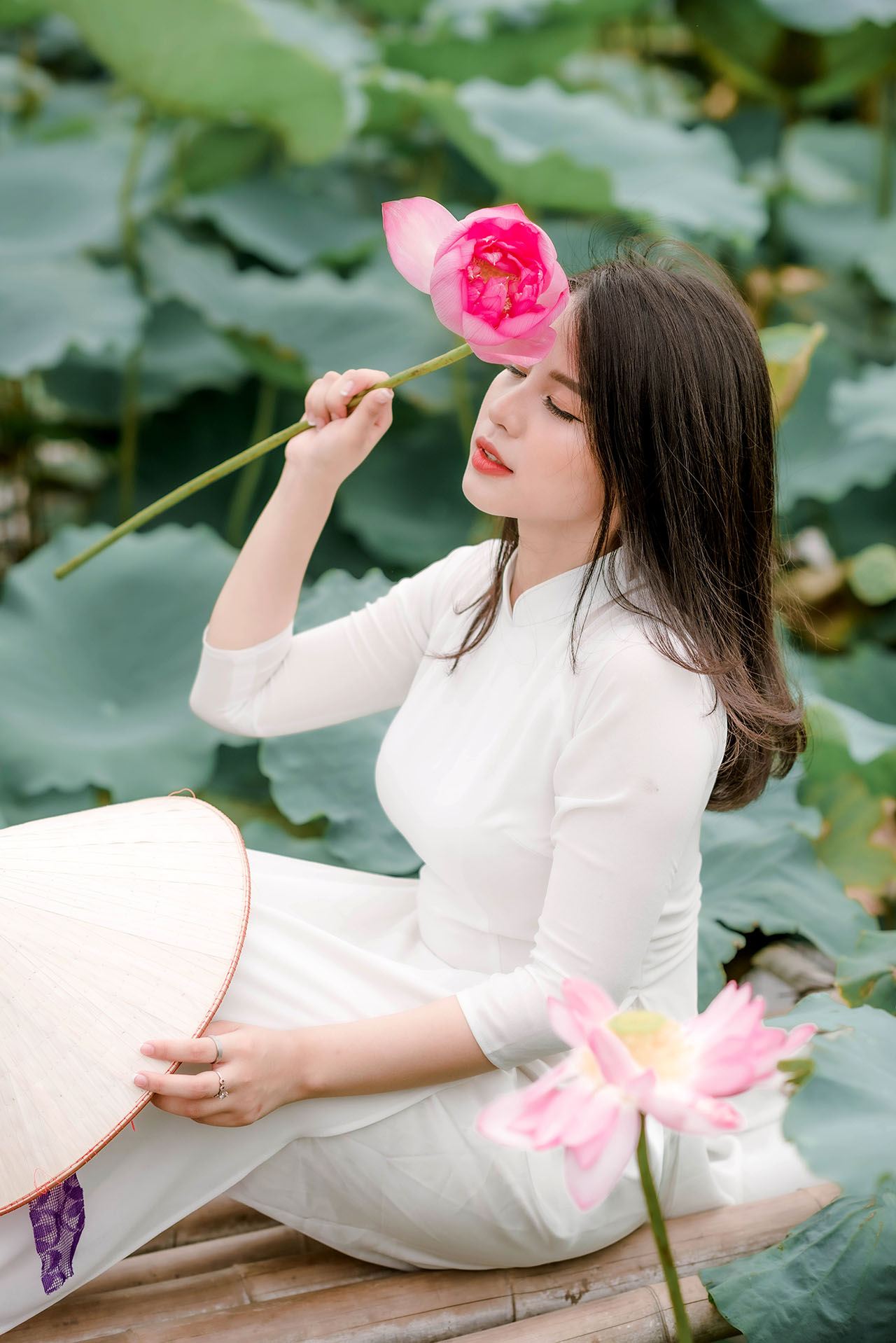 Người đẹp và sen