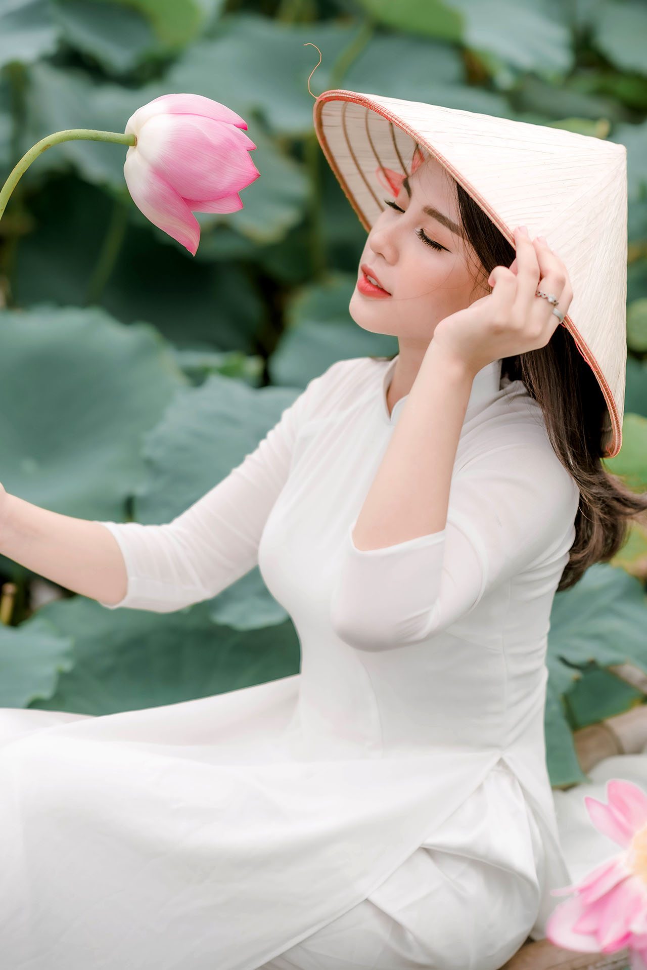 Người đẹp và sen