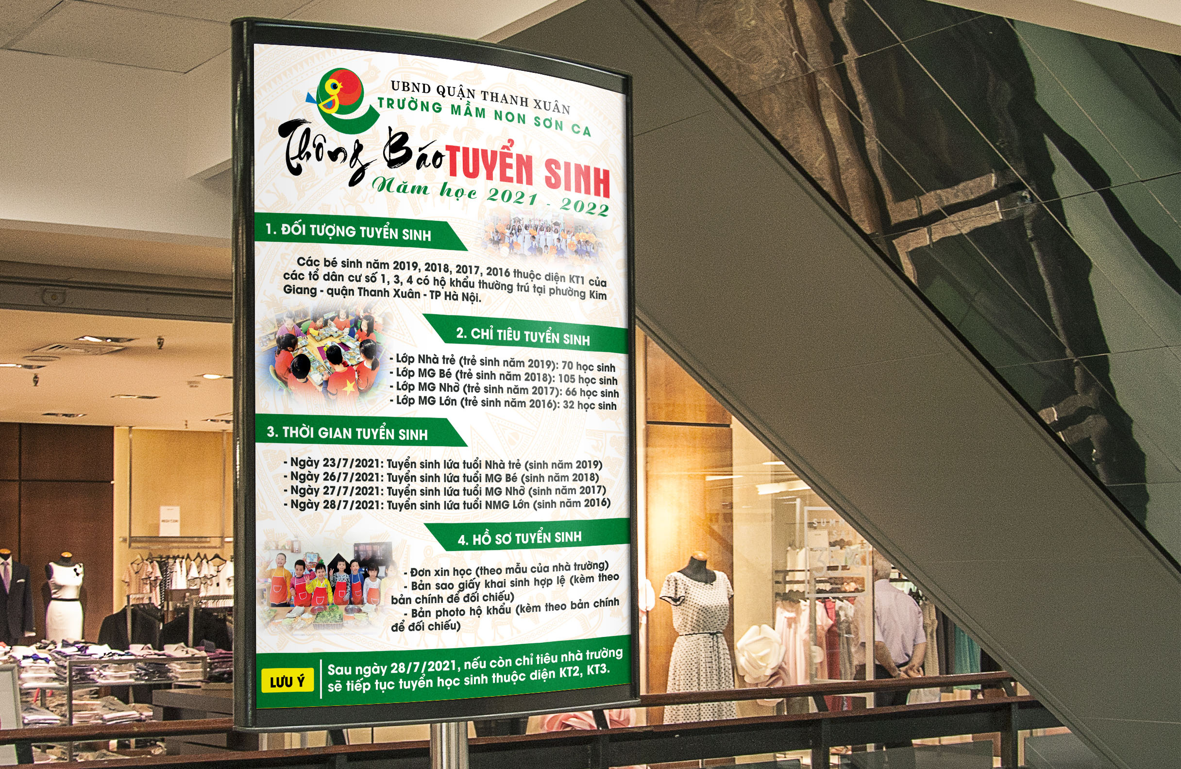Poster mầm non Sơn Ca