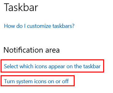 Thêm bớt icons trên Taskbar