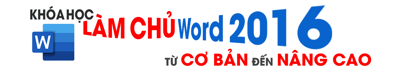 Khóa học Word 2016