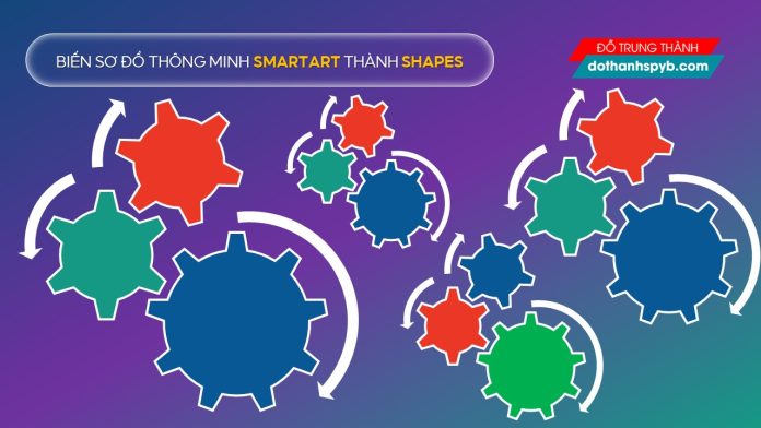Biến SmartArt thành Shapes
